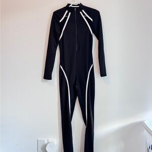 Fashion Nova Black and White Jumpsuit